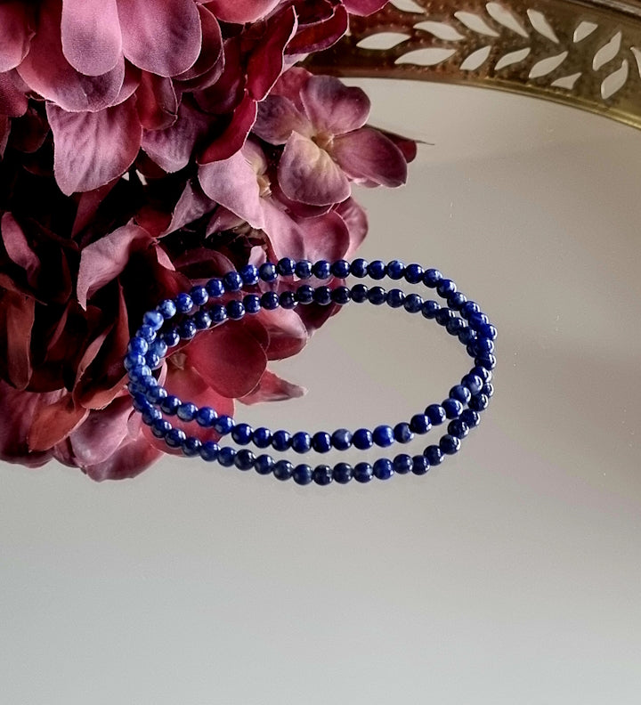 Armband Lapis Lazuli, 4mm