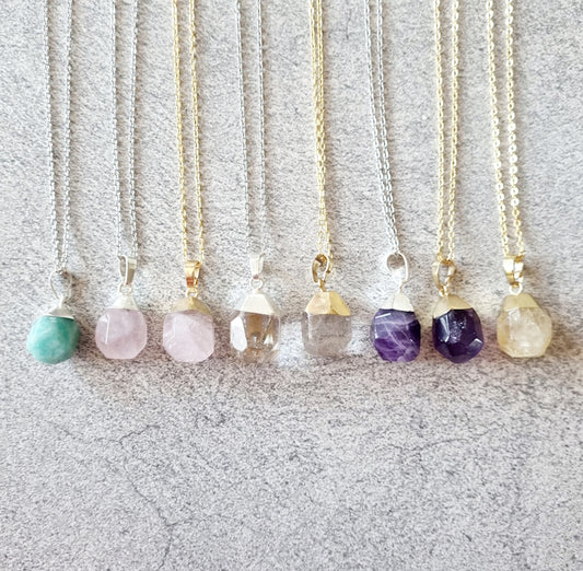 Halsband fasettslipad (flera alternativ)