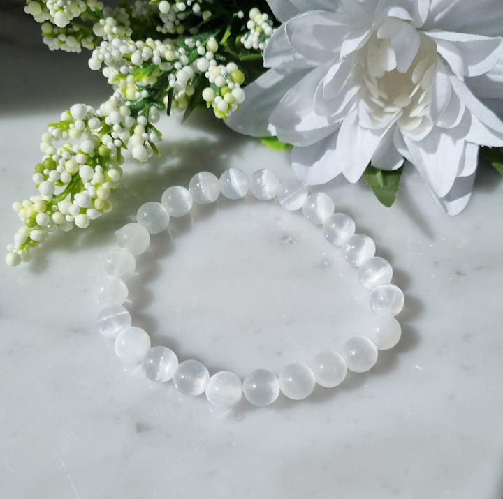 Armband Selenit, 8mm