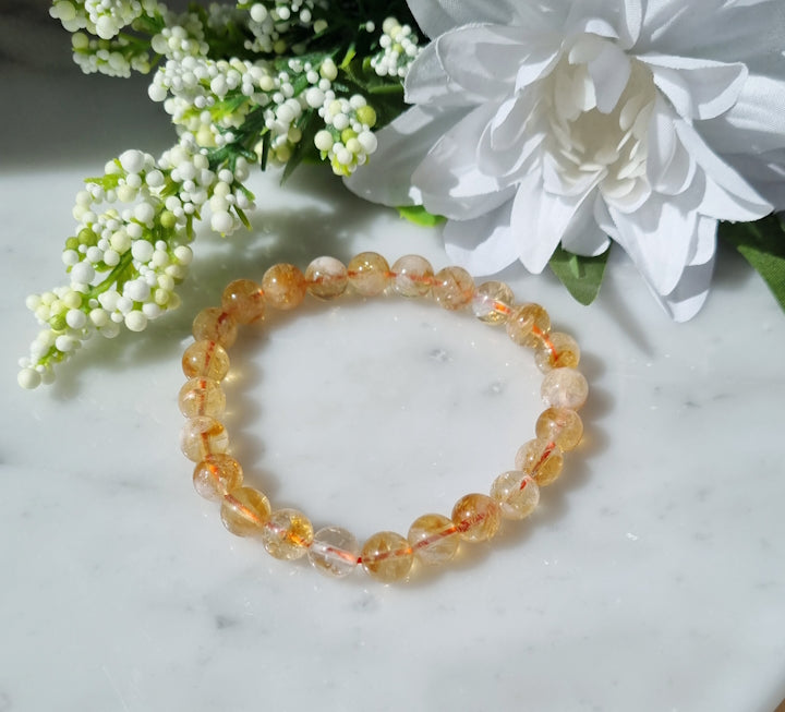 Armband Citrin, 8mm