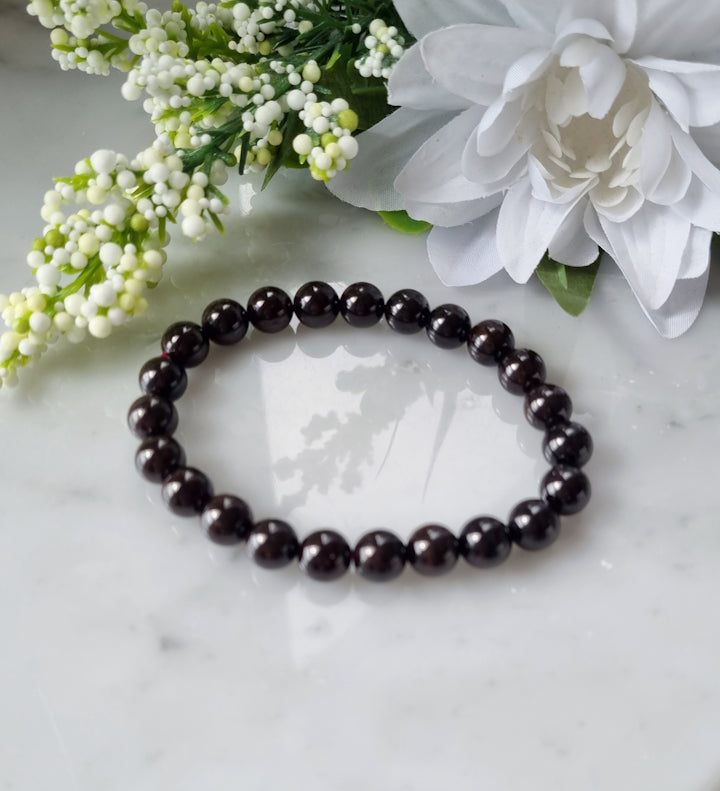 Armband Granat, 8mm