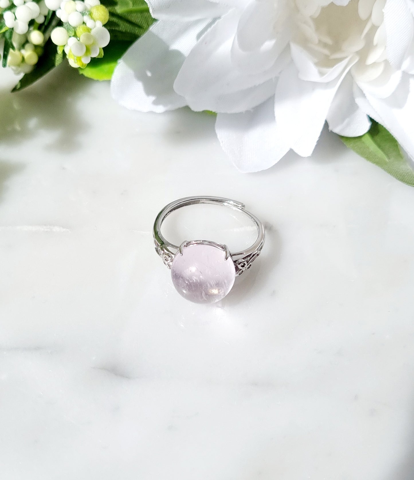 Ring Kunzit med Sterling silver925