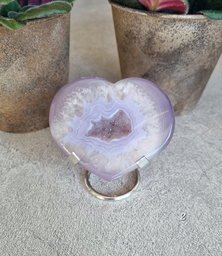 Jelly Agat Hjärta på ställ, Nr 2
