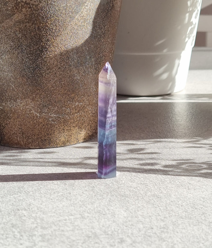 Regnbågs fluorit, spets