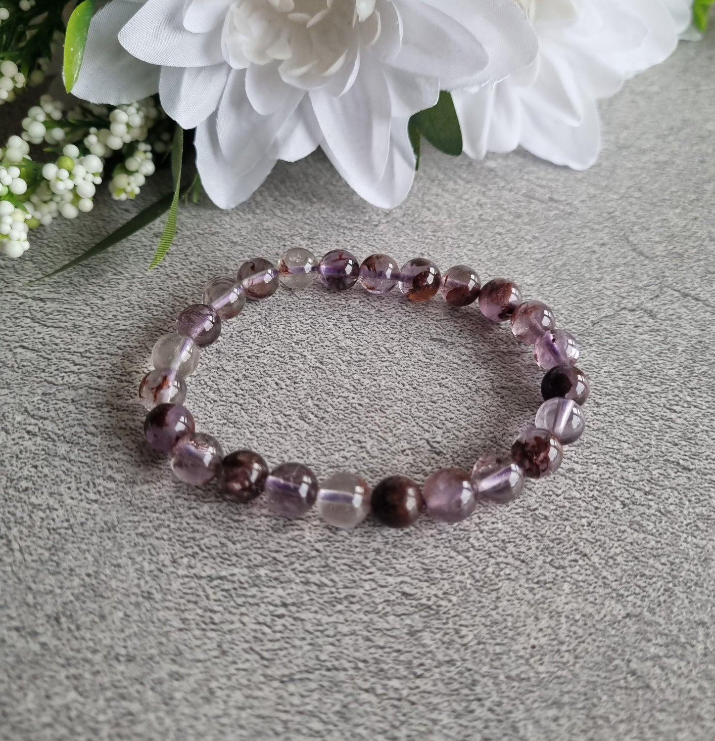 Armband LodolitAmetist, 8mm