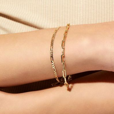 Armband kedja, 10K eller 18K