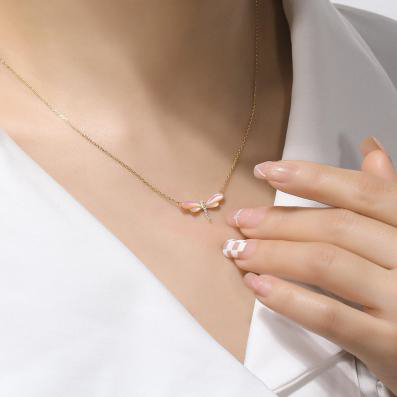 Halsband Trollslända, 10K eller 18K