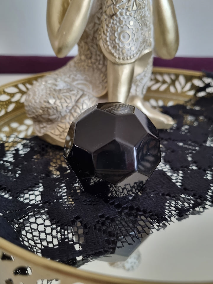 Fasetterad Sfär av Obsidian