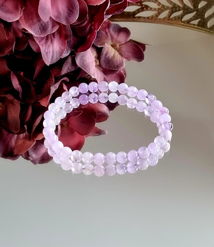 Armband Lavendel Ametist, 6mm