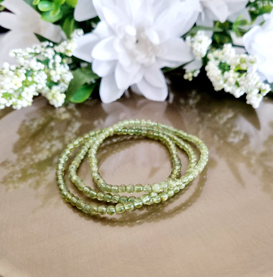 Armband Peridot, 4mm