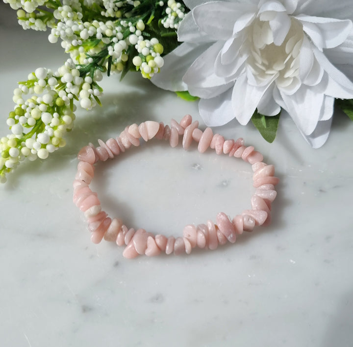 Armband Rosa Opal, Chips