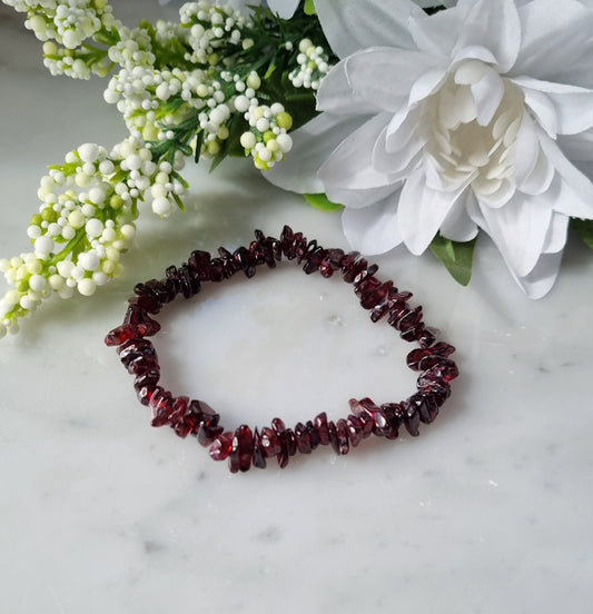Armband Granat, Chips