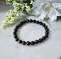 Armband GuldObsidian, 8mm