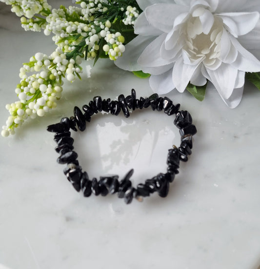 Armband Svarts Turmalin, Chips