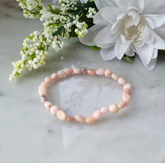 Armband Rosa Opal, Oregelbundna
