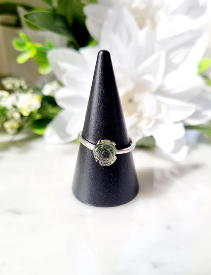Ring Grön turmalin och Sterling silver925