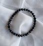 Armband 17cm fasetterad, 6mm