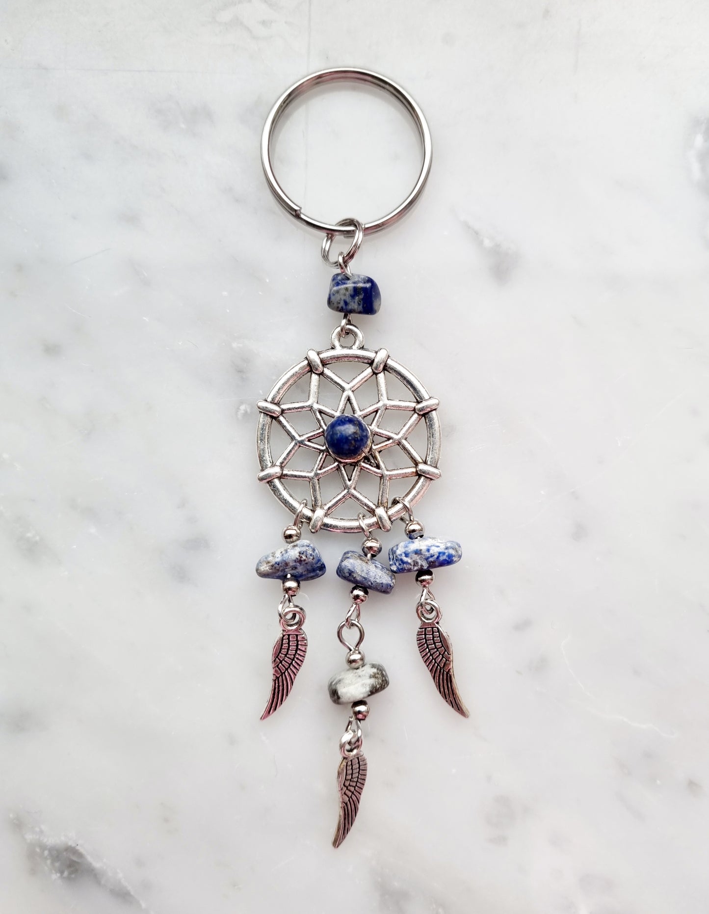 Nyckelring Drömfångare med Lapiz Lazuli