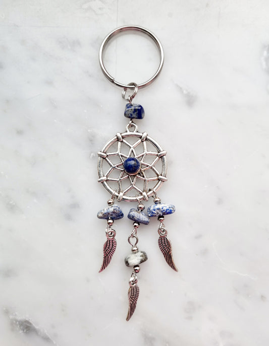 Nyckelring Drömfångare med Lapiz Lazuli