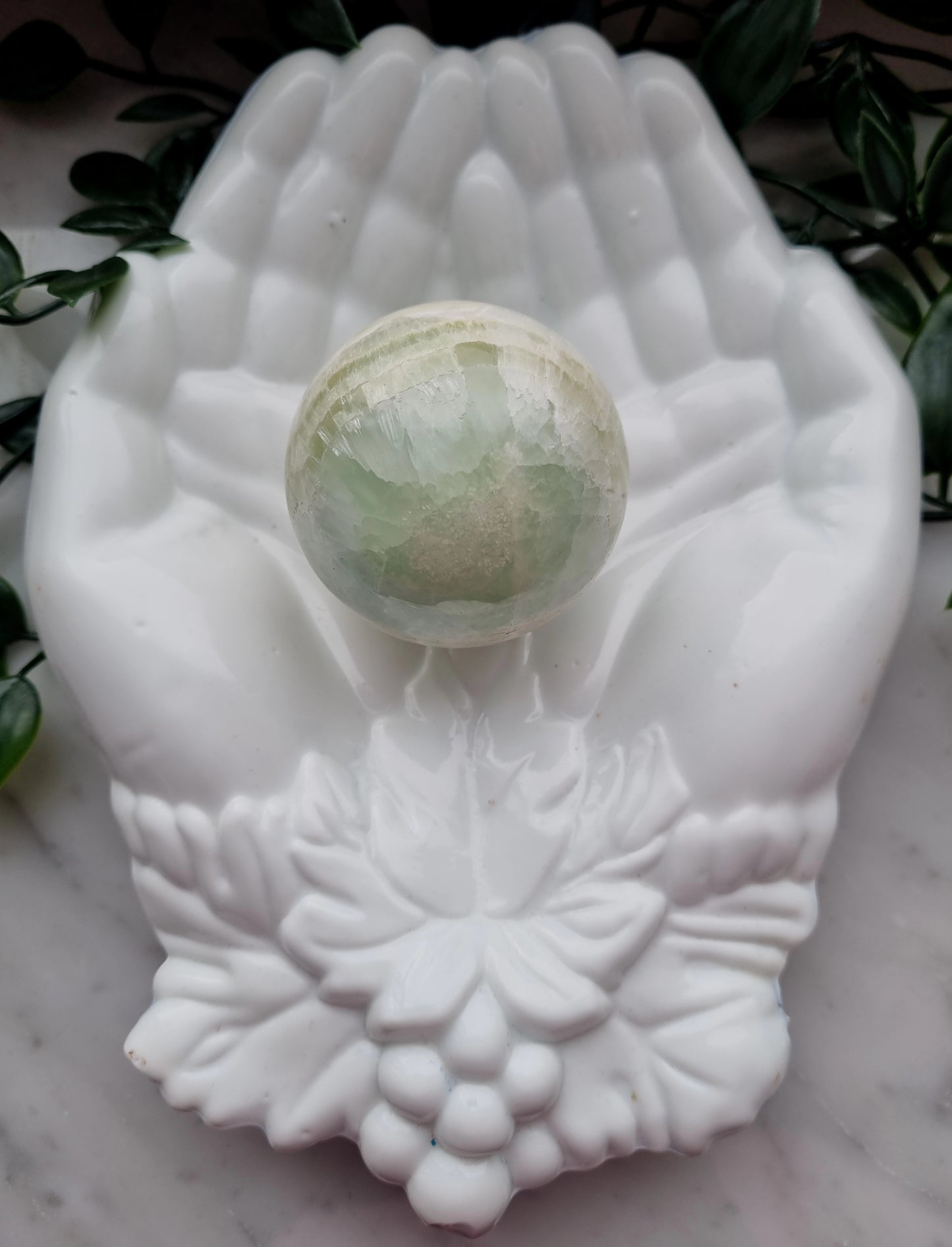 Pistage kalcit, klot