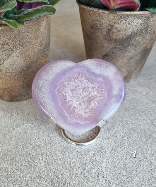 Jelly Agat Hjärta på ställ, Nr 1