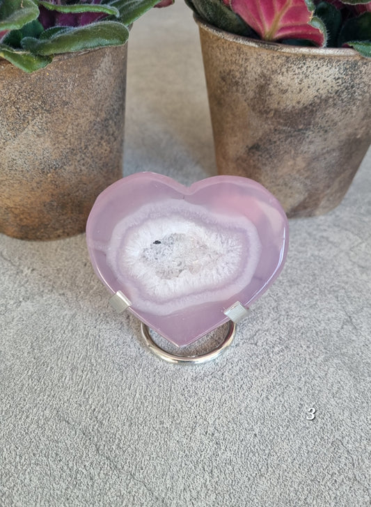 Jelly Agat Hjärta på ställ, Nr 3