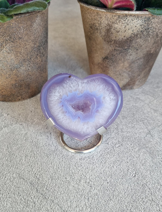 Jelly Agat Hjärta på ställ, Nr 4