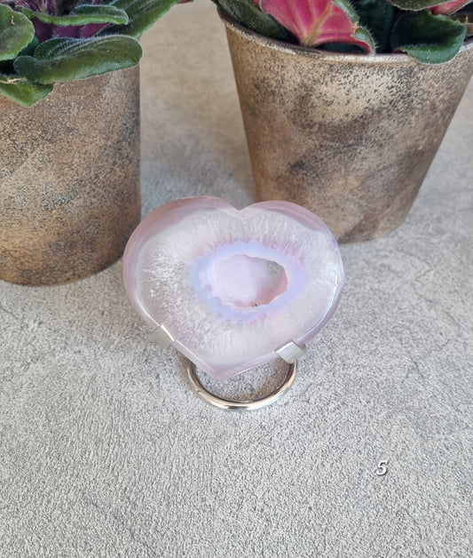 Jelly Agat Hjärta på ställ, Nr 5