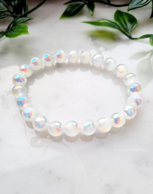 Armband Selenit Aura, 8mm