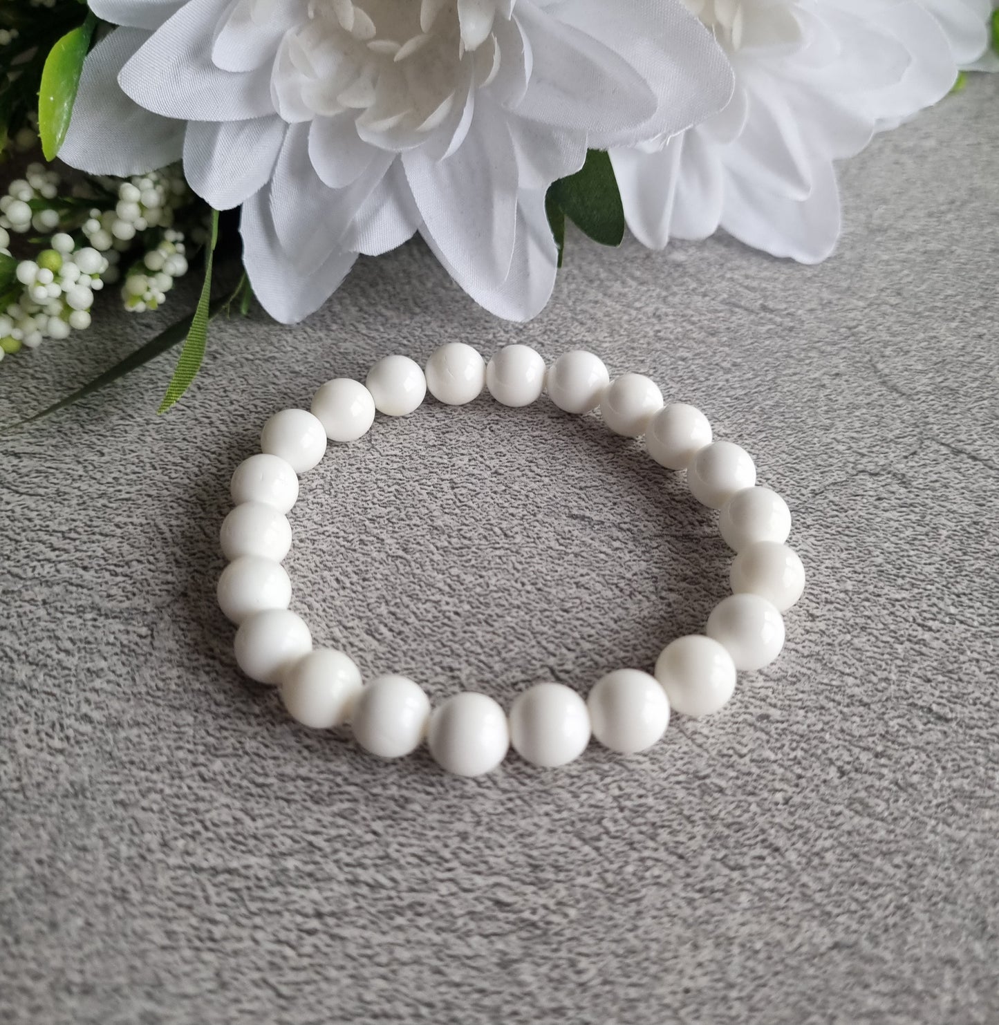 Armband Tridacna gigas, musselskal 8mm